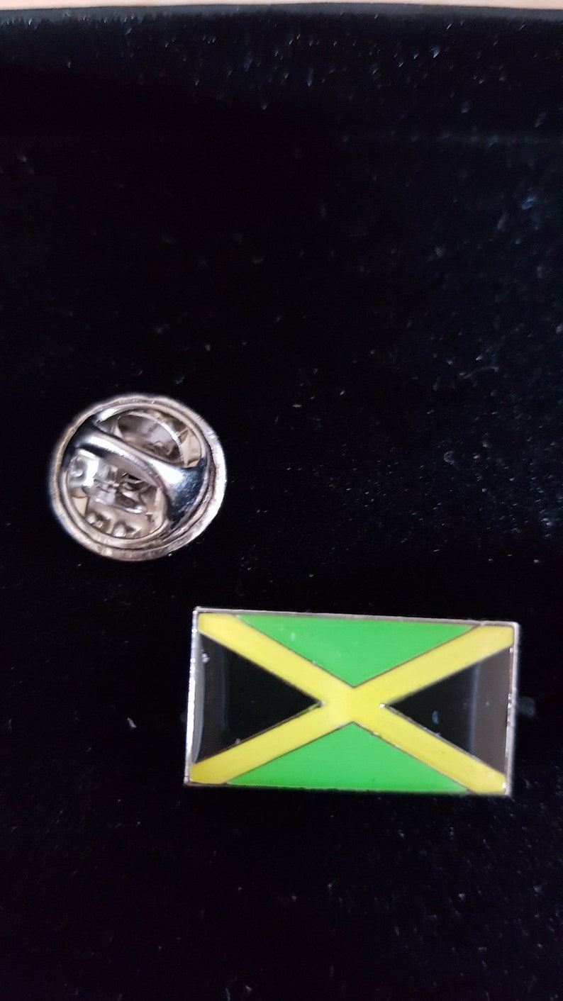 Jamaica Flag lapel pin handmade in uk from uk made parts Etsy