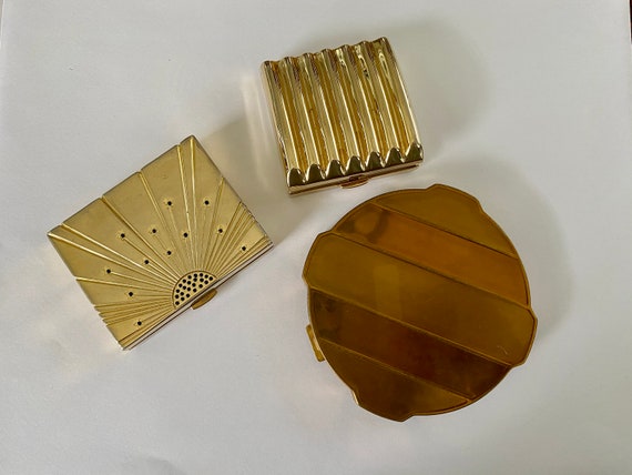 3 Vintage Compacts with Mirror 2 Estee Lauder and