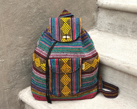 Backpack Ethnic Boho Bag Artisan Morral Adult Size Backpack  display picture 2