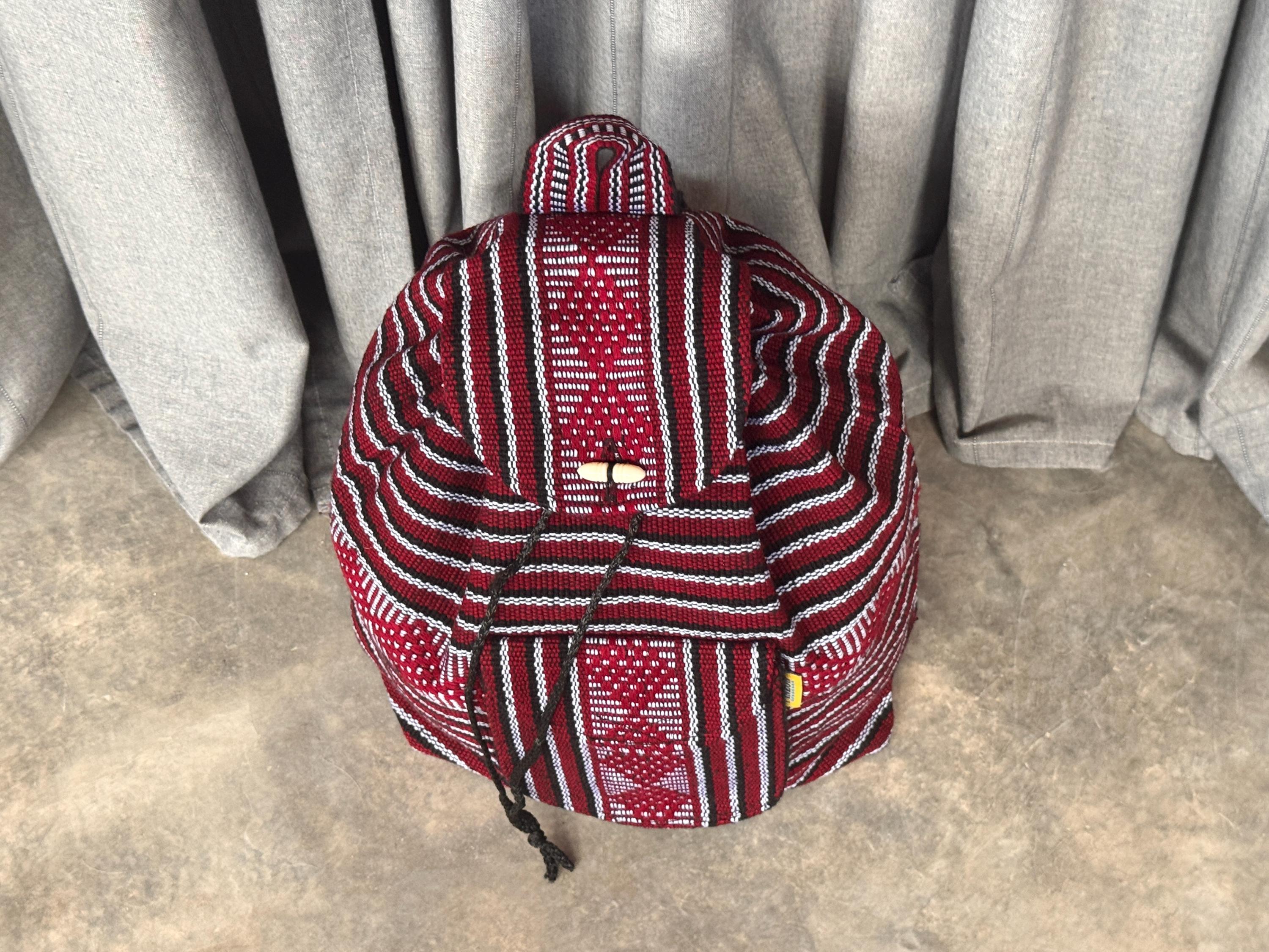 Backpack Mochila Adult Size Travel Bag Handwoven Ethnic  display picture 2