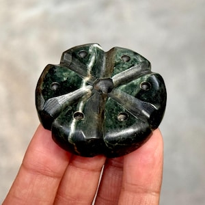 Peyote XL Pendant Mayan Jade Natural Guatemalan Nephrite Stone 1.8 inches Pre-Hispanic Ethnic Style Authentic Native Jewelry Mayan Tradition