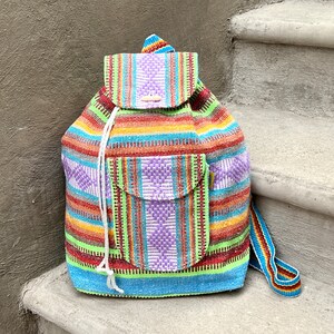Backpack Travel Mochila Adult Size Ethnic Handwoven Boho 