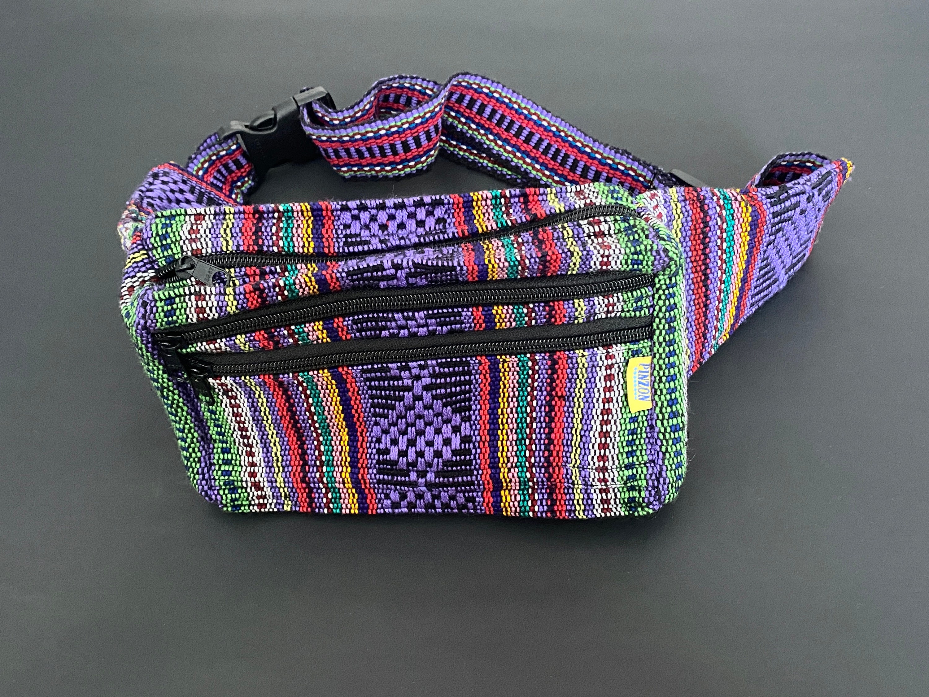 Kayhoma Boho Fanny Pack Stripe Festival Bum Bags Travel Waist Bag