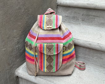 Backpack Ethnic Boho Bag Artisan Morral Adult Size Backpack  display picture 1