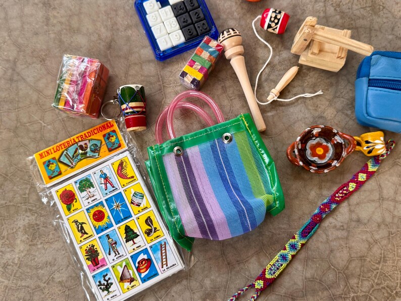 Mexican Toy Rattle Mexican Toys Nostalgia Set 15 Pcs Mini Toys Traditional Fiesta Juguetes ...