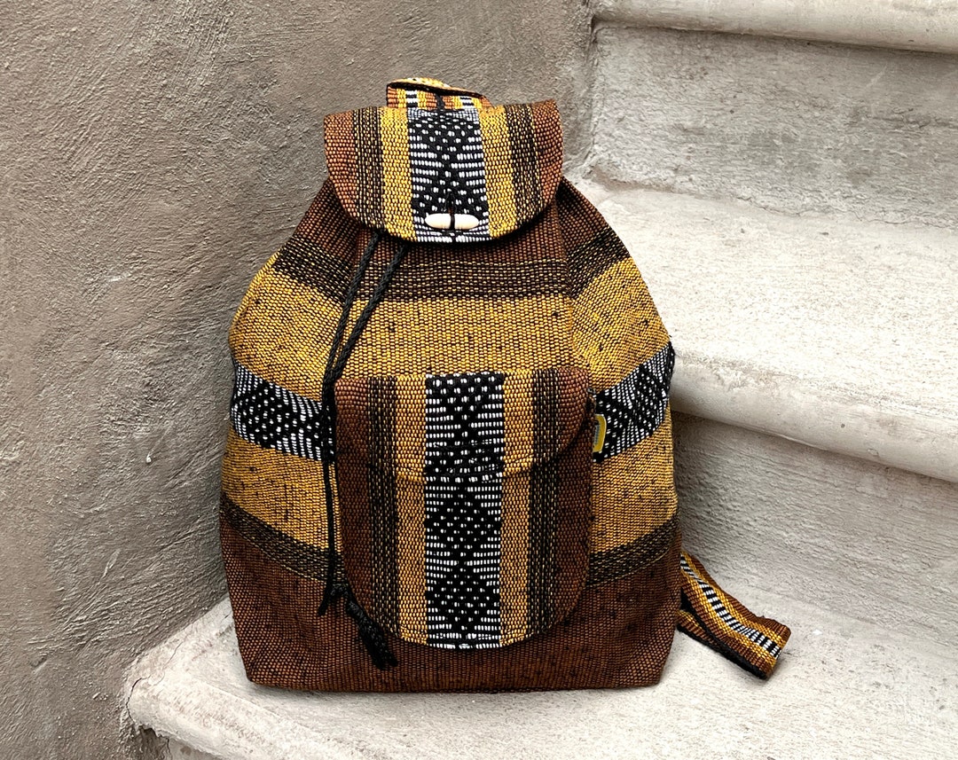 Textiles Backpack Backpack Ethnic Bag Morral Adult Size Backpack Hippie Handwoven Artisan ...