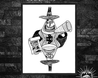 pic Mayor Of Halloween Town Drawing mayor halloween town etsy