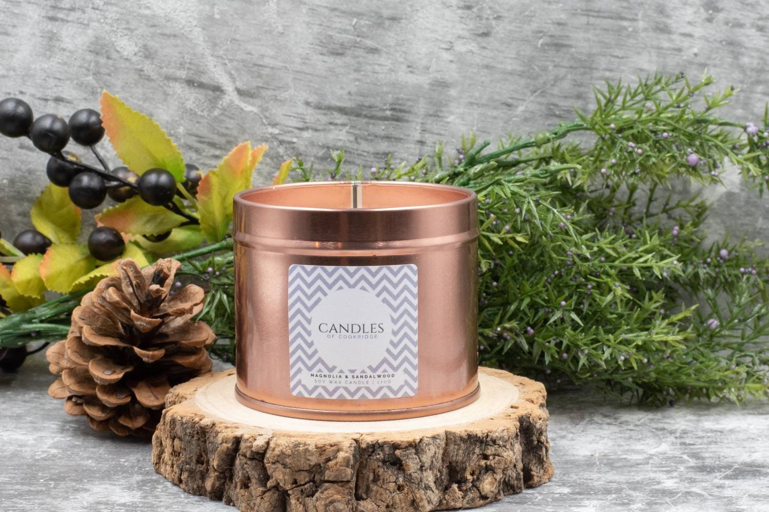 Magnolia Sandalwood Candles Autumn Candle Hand Poured in Yorkshire