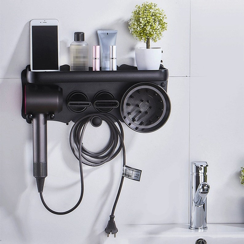 Hairdryer Holder Wall Mounted Storage Bathroom Shelf for Dyson | Etsy