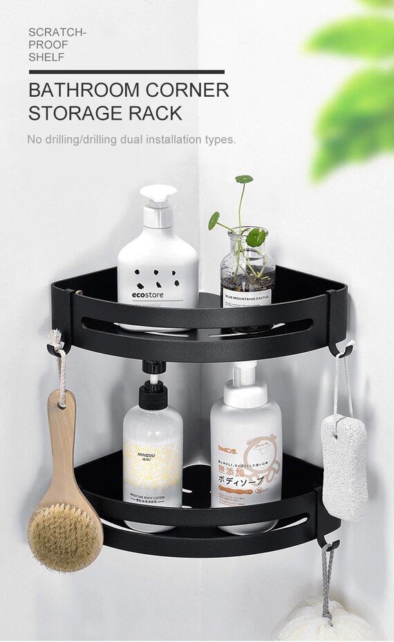 Etsy Black Bathroom Shelf Everything Bathroom