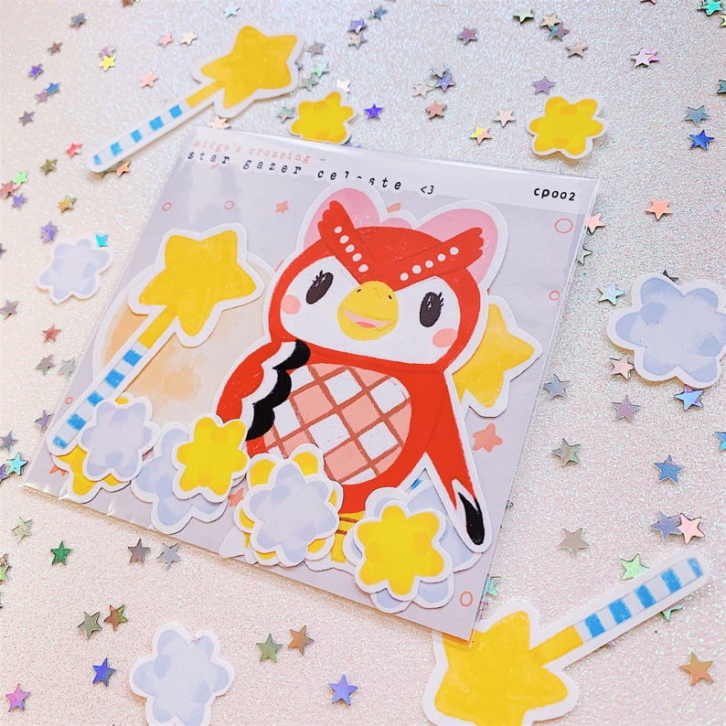Download Celeste Animal Crossing 12 Vinyle Sticker Pack ...