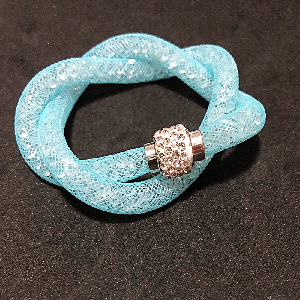 Double Loop Mesh Stardust Bracelet - Etsy display picture 3
