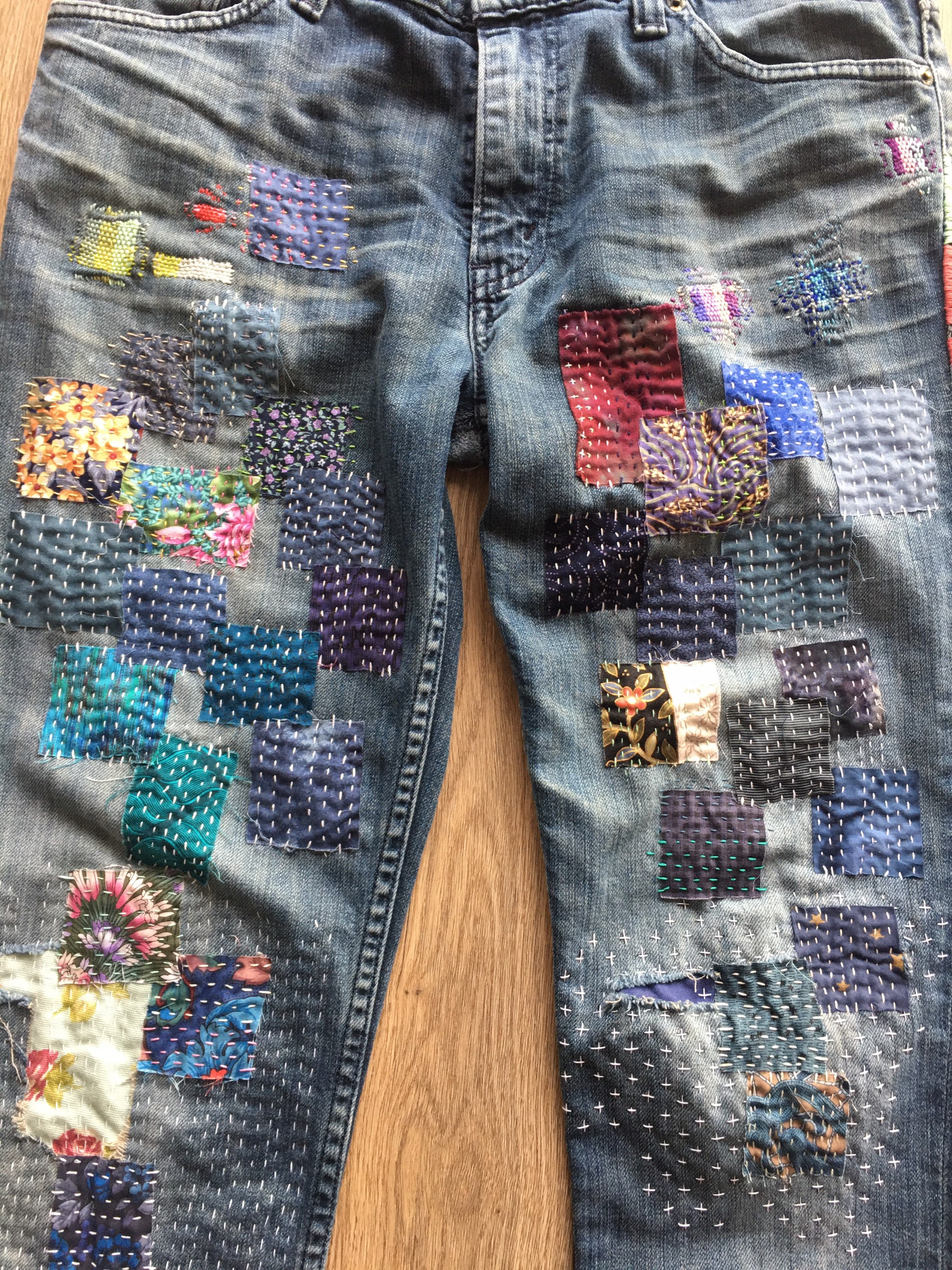 Custom Mend Boro Sashiko Jeans - Etsy Australia