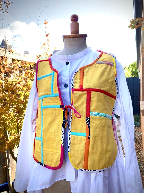 Reversible Vintage Patchwork Quilt Vest (one Size) - Etsy