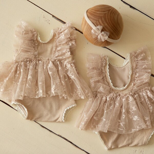 Cream Lace Romper Etsy