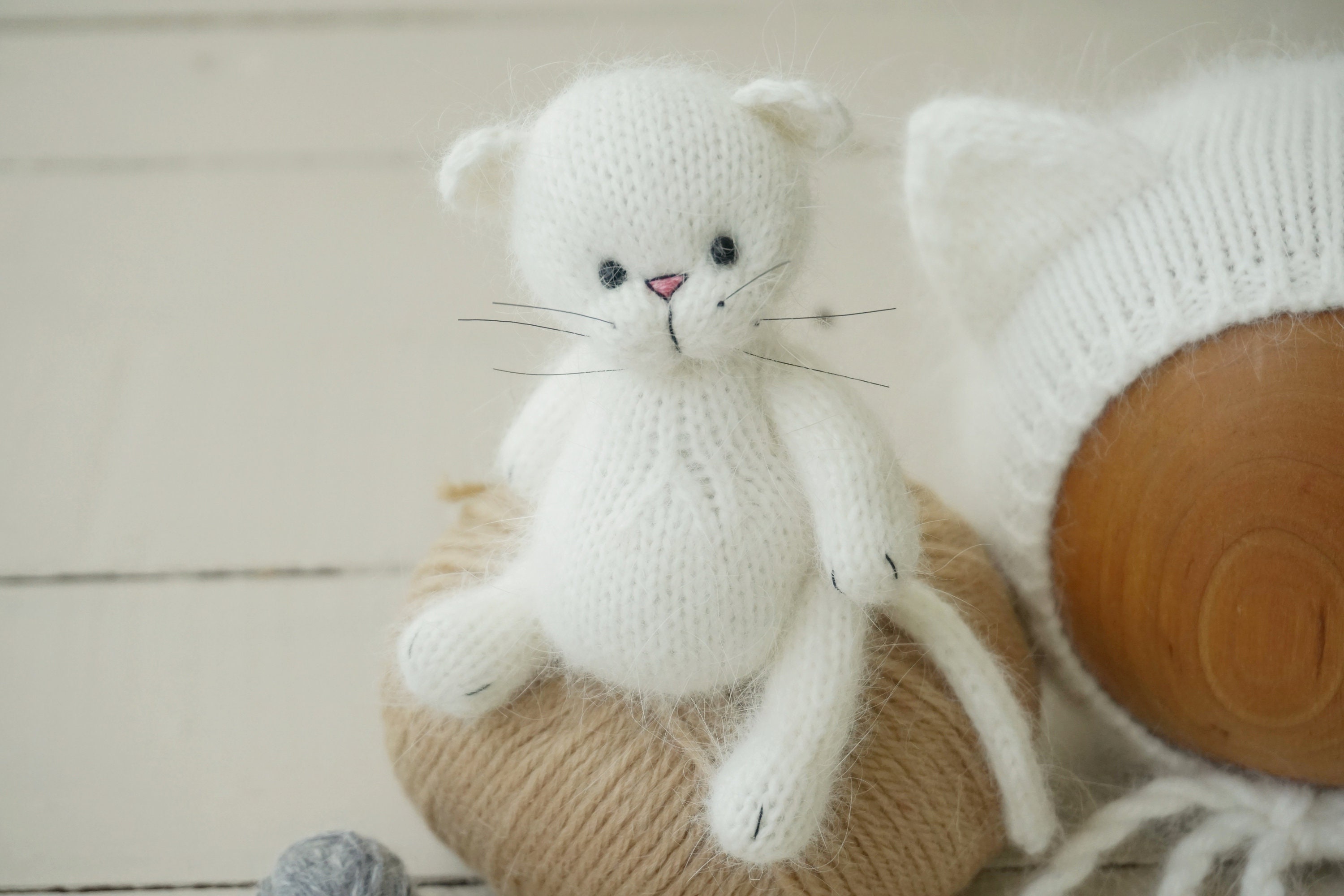 Newborn Baby Cat Outfit Cat Ears Hat Kitten Toy Photography Etsy