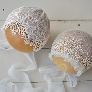 Lace Bonnet: Neugeborenen Taufe, Taufe oder Fotografie Requisite