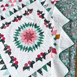 All the Christmas Digital PDF Quilt Pattern | English Paper Piecing and Machine Hybrid Patchwork Sampler Quilt | Stitching the Journey