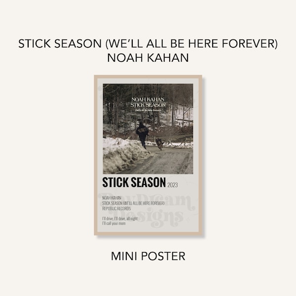 Noah Kahan Poster Well All Be Here Forever Etsy