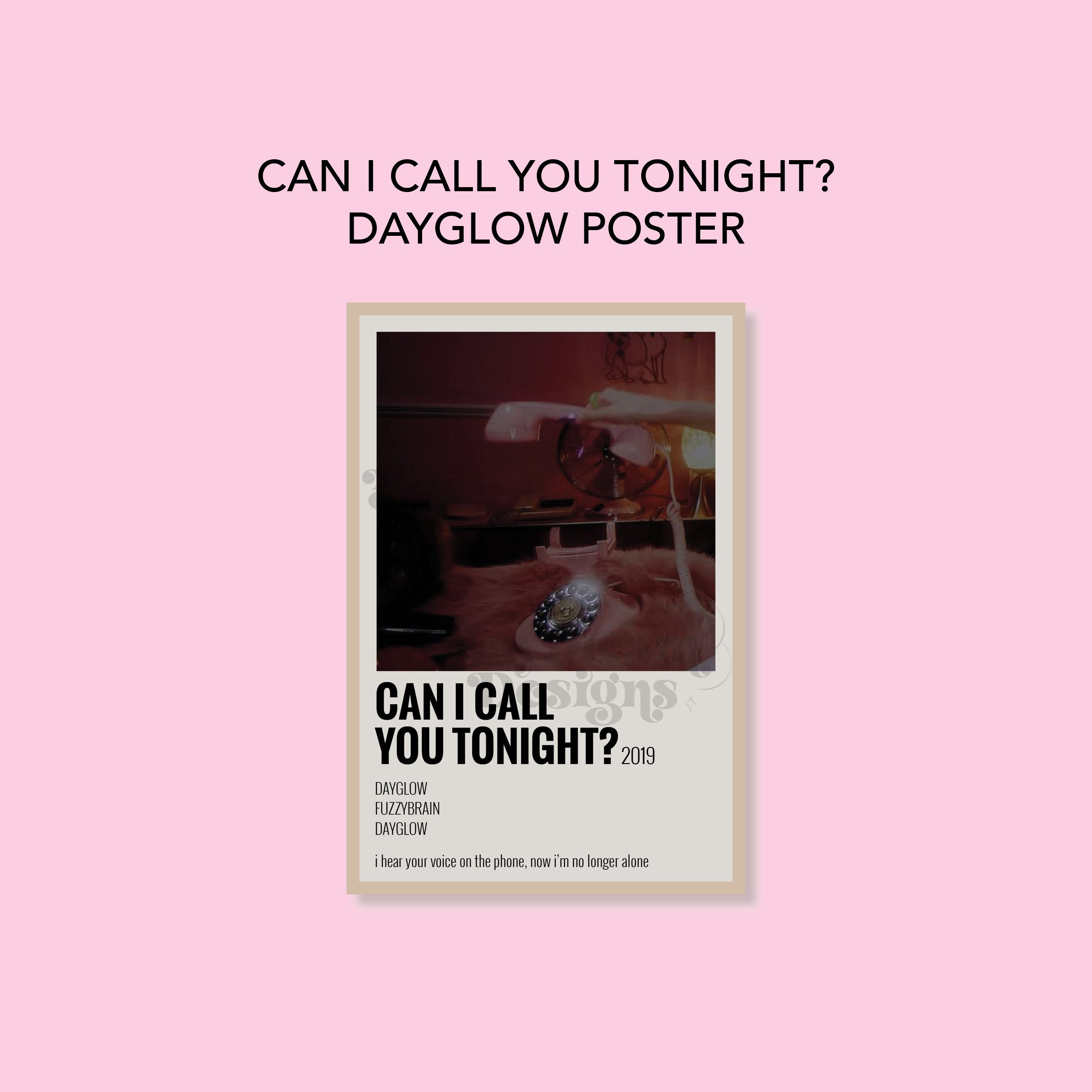 Cal I call You Tonight? by- Dayglow