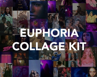 Euphoria Wall Collage Kit | 454pcs | Euphoria Digital Wall Art | Euphoria Wall Collage Kit | DIGITAL DOWNLOAD