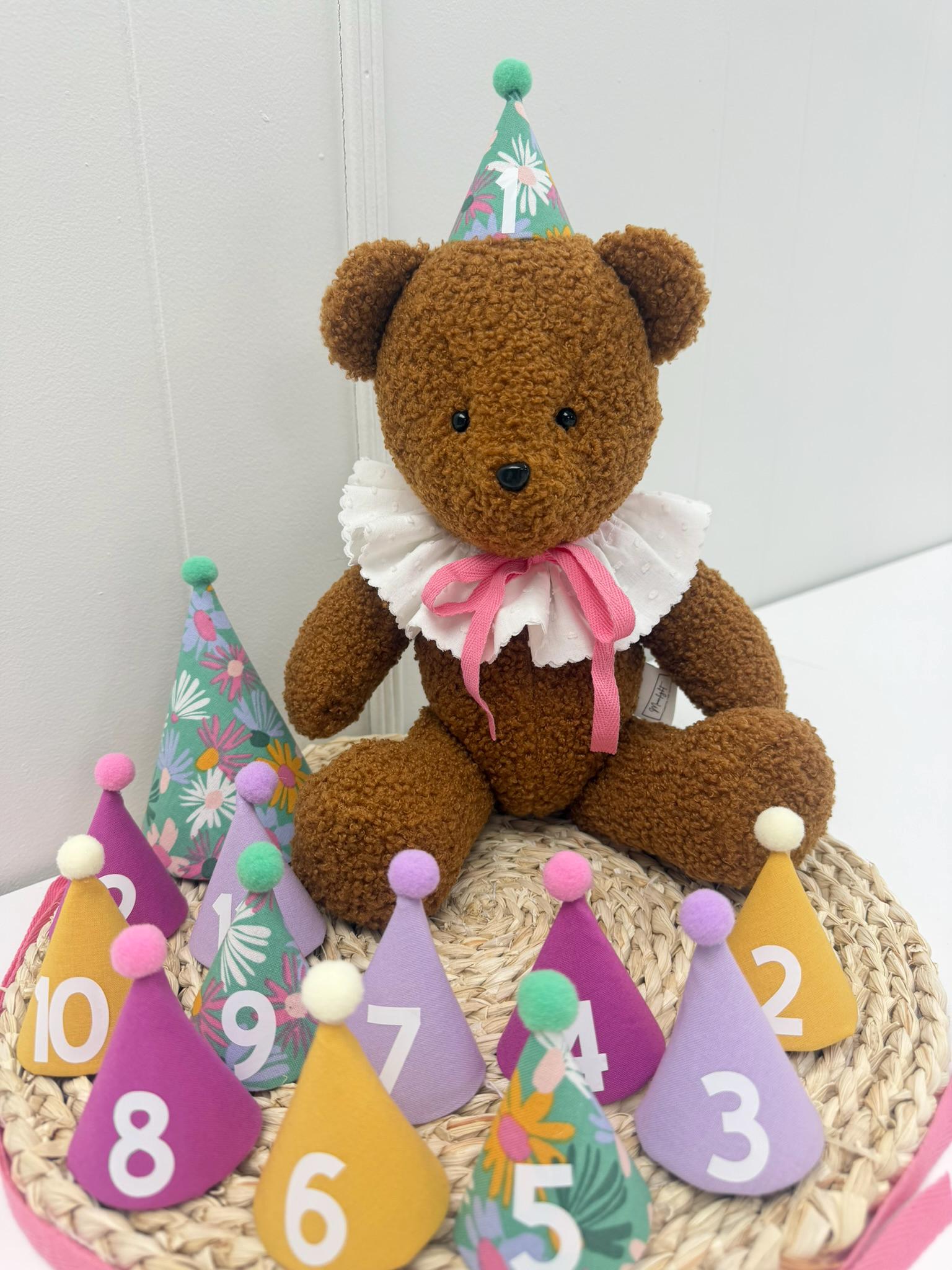 Baby Milestone Kit – Colorful Teddy & Monthly Hat Set - Etsy