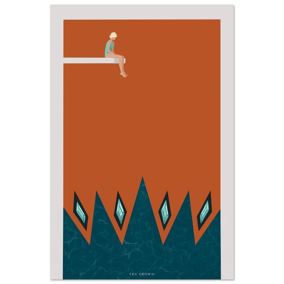 Princess Diana Crown Diving Board Movie Poster no Frame Etsy