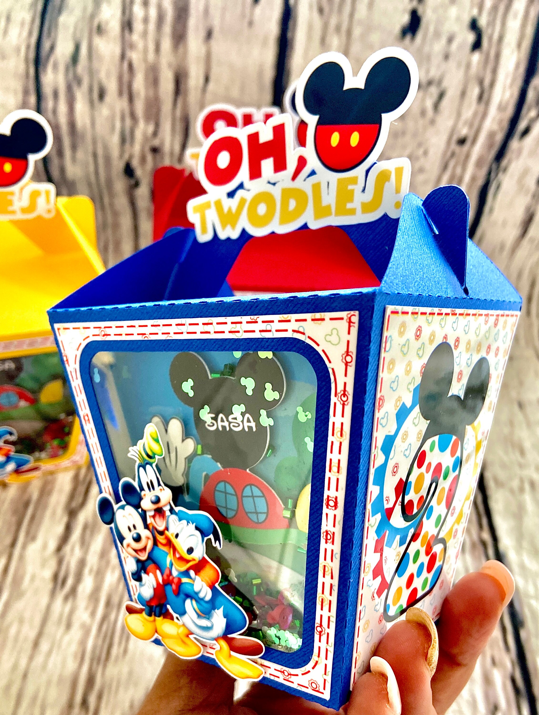 Mickey Mouse Clubhouse Party Favor Boxes Mickey Mouse Etsy