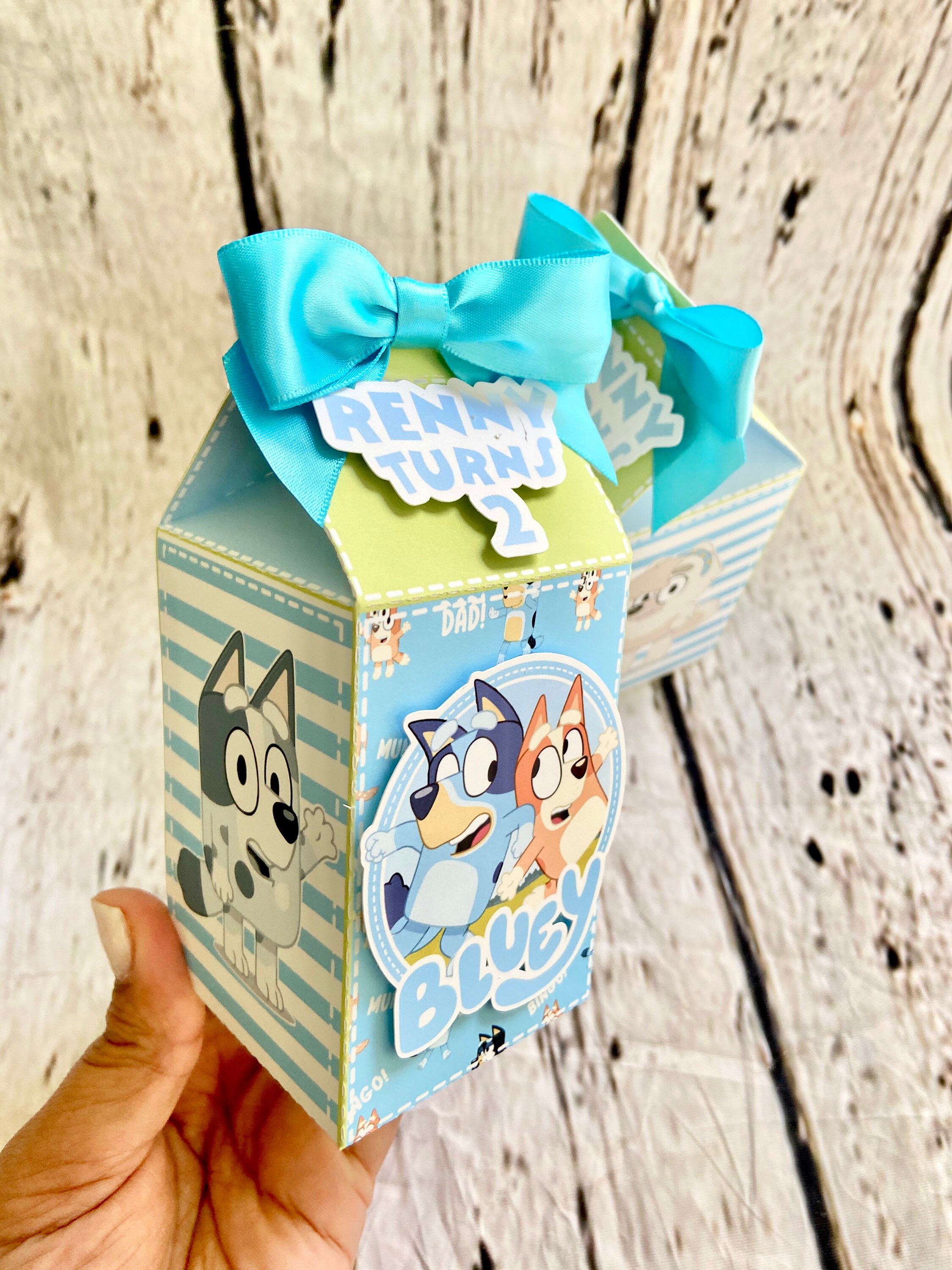 Bluey Favor Boxes Bluey Milk Carton Party Theme Party Etsy Australia