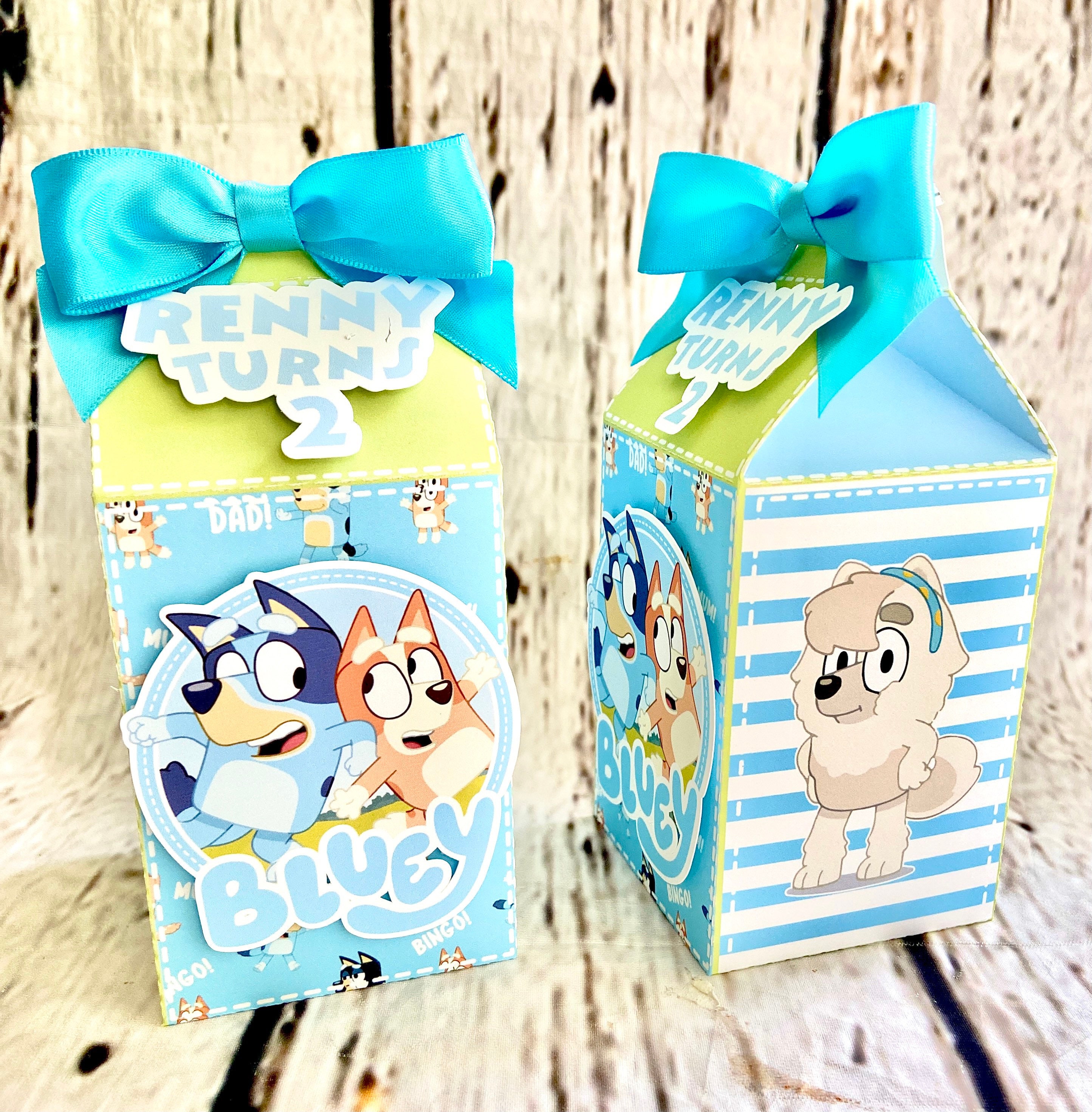 Bluey Favor Boxes Bluey Milk Carton Party Theme Party Etsy Australia