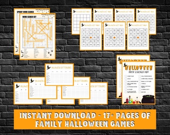 Halloween Games Printable | Virtual Halloween Games | Adult Halloween Games | Halloween Party Games | Halloween Kids Activities | Halloween
