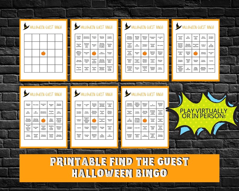 Halloween Games Printable Virtual Halloween Games Adult Halloween Games Halloween Party Games Halloween Kids Activities Halloween image 4