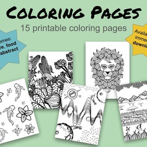 Printable Coloring Pages | Abstract Theme Coloring Pages | Kids Coloring Book | Coloring Activities for Kids