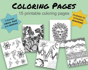 Printable Coloring Pages | Abstract Theme Coloring Pages | Kids Coloring Book | Coloring Activities for Kids