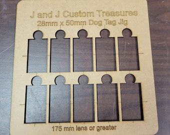 Dog Tag laser engraving jig