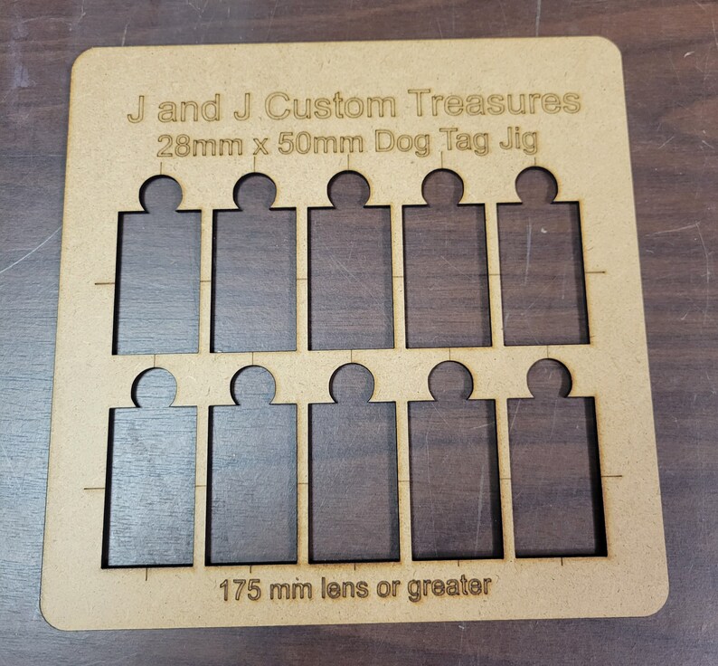 Dog Tag Laser Engraving Jig Etsy