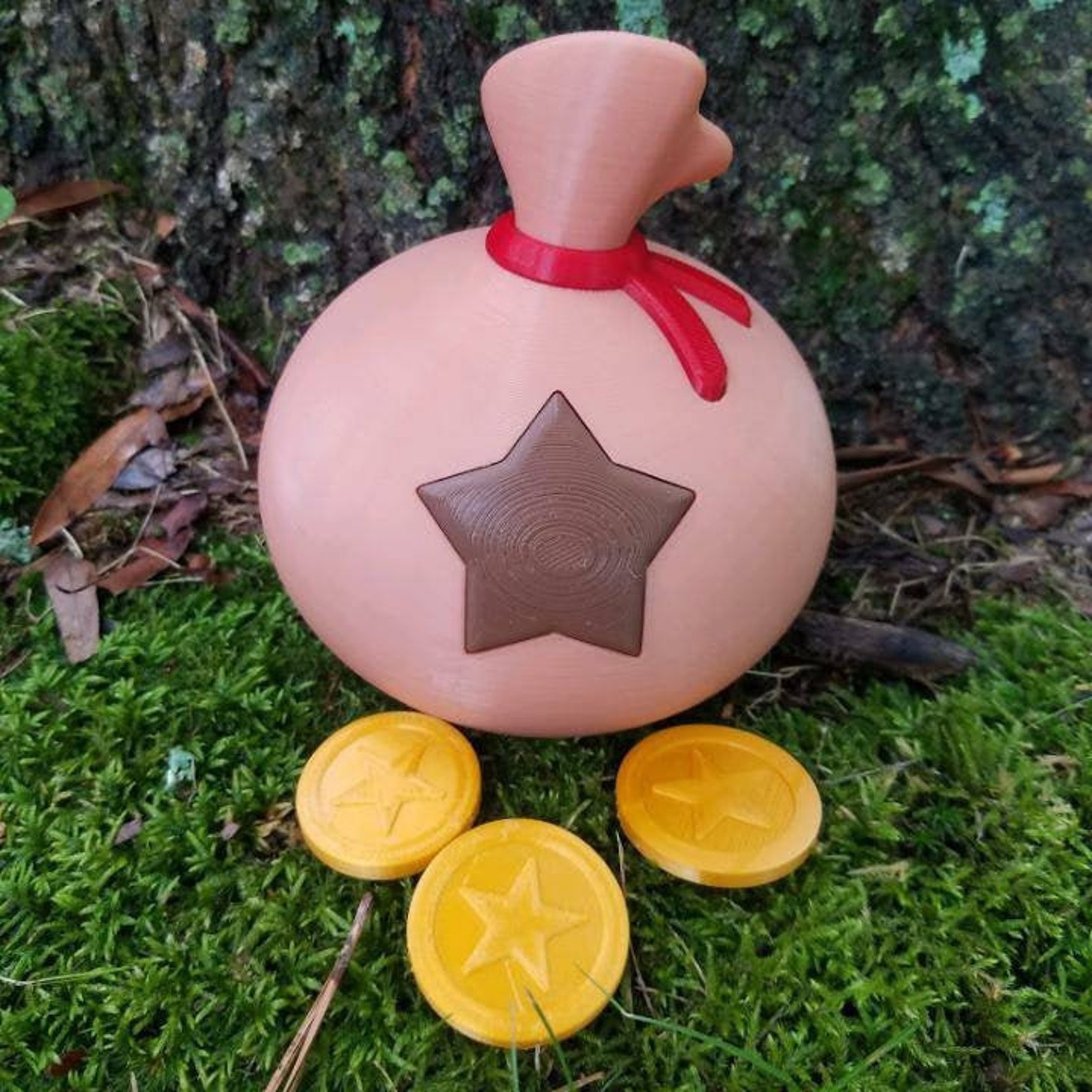 Animal Crossing Bell Bag Piggy Money Bank Container with 3 | Etsy