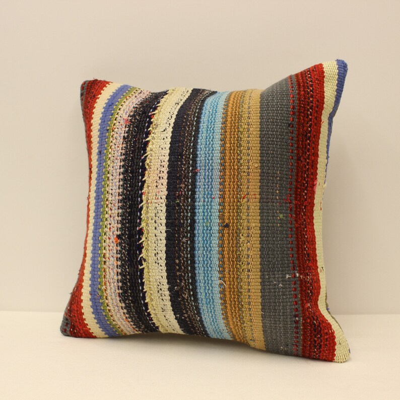 18x18 inches Cushion Cover 45x45 cm Turkish Pillow Sofa cushion Handmade Throw pillow Vintage red pillow Boho chair cushion F-1179