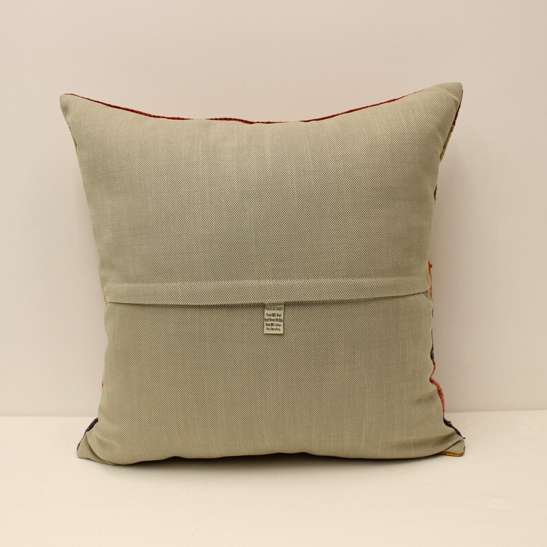 Throw pillow cover 20x20 in 50x50 cm Sofa cushion Turkish kilim pillow Vintage red pillow Boho Big Pillow Home Decor D-1008