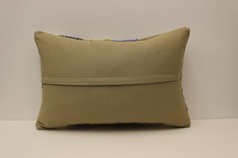Turkish kilim pillow 16x24 inches 40x60 cm Red Pink Blue Green Yellow Black Brown Beige White Cushion B-677