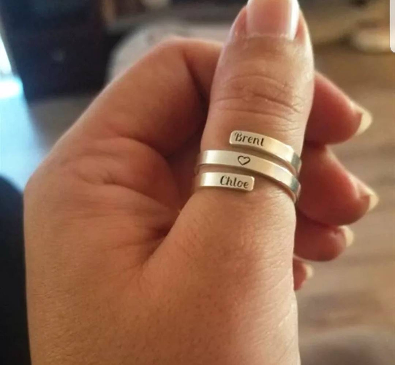 Family Ring Custom Name Ring Personalized Jewelry Mother Etsy