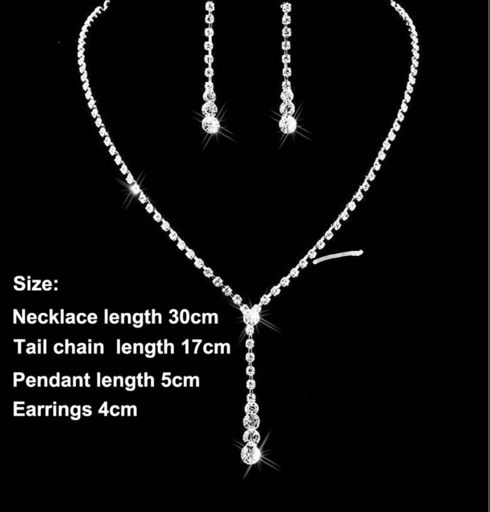 Bridal Necklace Set necklace Setbridal Necklace and Earrings Etsy