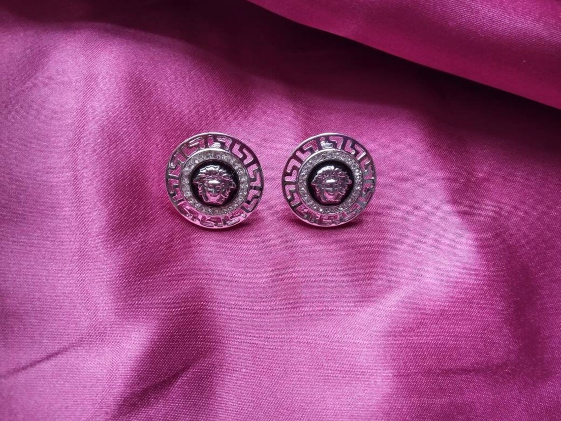 medusa head stud earrings