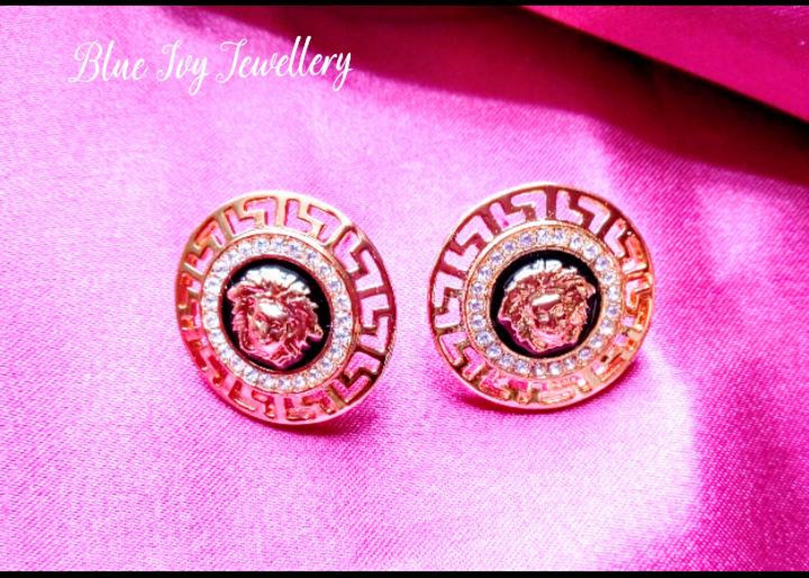 medusa head stud earrings