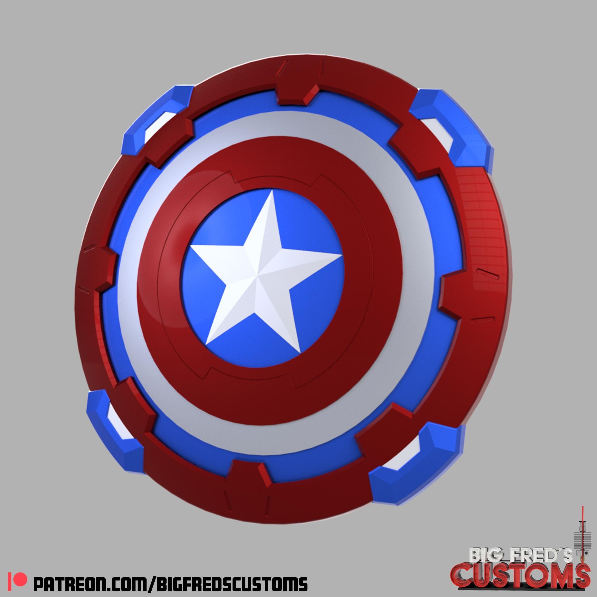 Captain America Shield (marvel Rivals) STL File (download) - Etsy, image size:2000x2000
