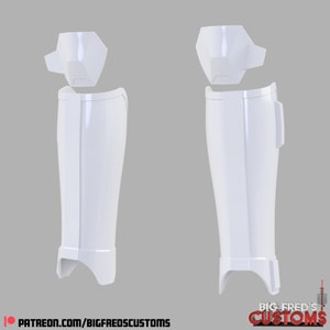 Imperial Super Commando Shin/ Knee Armor (Beskar Stormtrooper) Stl (Download)