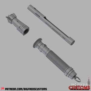 Baylan Skoll Lightsaber ahsoka Series STL download - Etsy