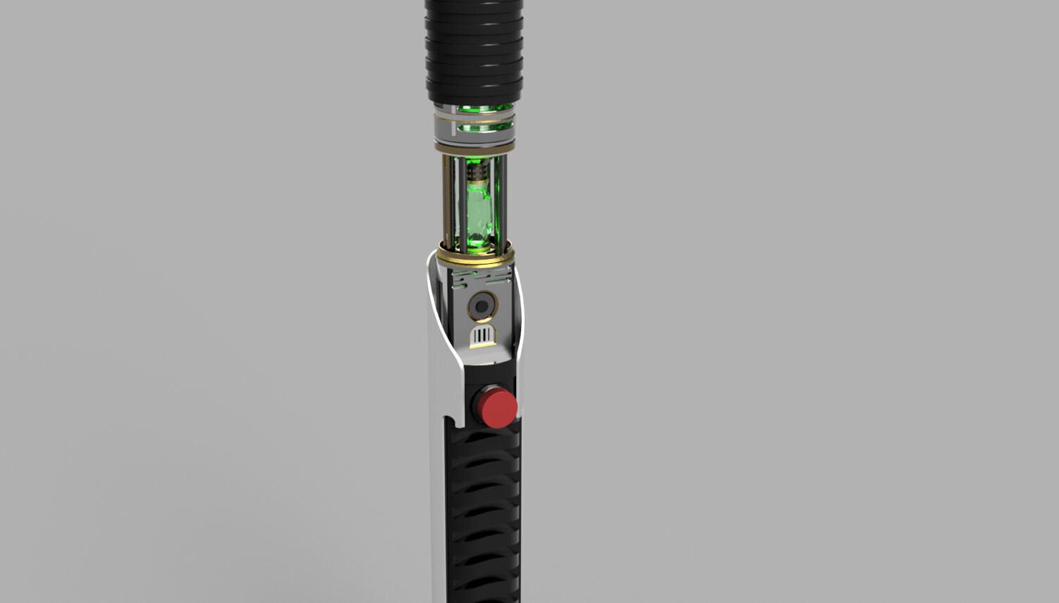 Dewy and Anakin Starkiller's Accurate Qui-Gon Jinn Lightsaber Design