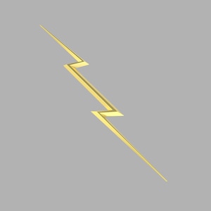 Zeus Lightning Bolt STL (Thor: Love and Thunder) (Download)