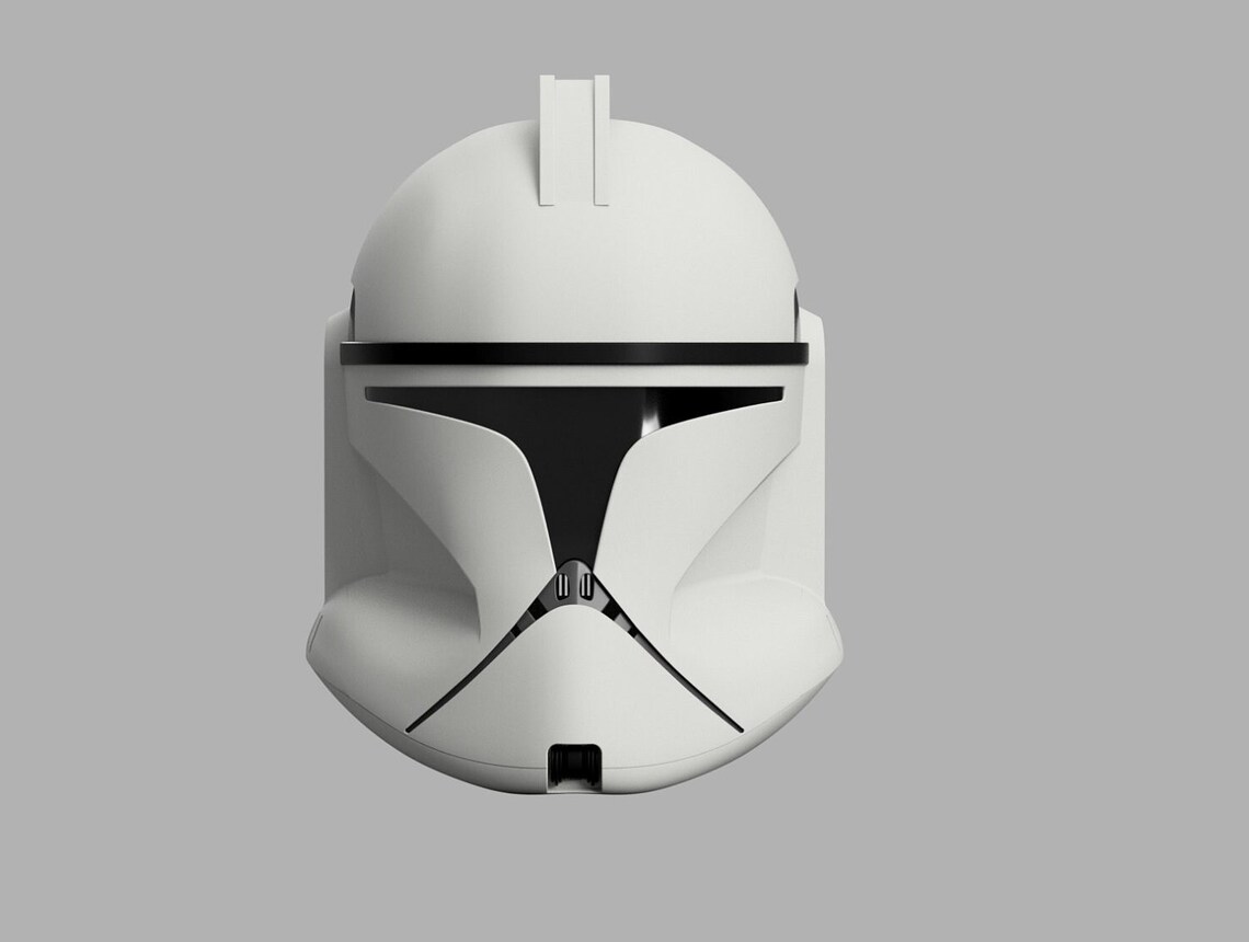 Phase 1 Clone Trooper Helmet Stl star Wars Attack of the | Etsy